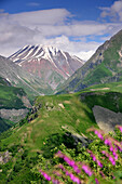 Near Gudauri at the old Military road, Big Caucasus, Georgia