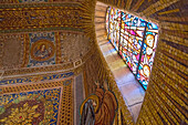 mosaic by the maumejean brothers, jesuit chapel of claude de la colombiere, paray-le-monial (71), france