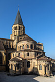 chevet of the sacre coeur basilica, paray-le-monial (71), france