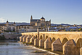 Spain, Andalucia Region, Cordoba City, Roman bridge, Cordoba Cathedral-Mosque