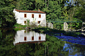 Europe France water mill on the Maine Aigrefeuille in Loire-Atlantique