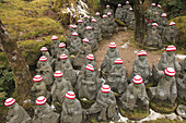 Japan, Miyajima, Daisho-in Temple, Rakan statues, Shaka Nyorai's disciples