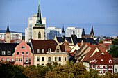 View from the Citadel, Erfurt, Thuringia, Eastgermany, Germany