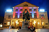 on the Theater place in Weimar, Thuringia, Eastgermany, Germany