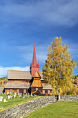 Stave church in Ringebu, Oppland, Østlandet, Southern norway, Norway, Scandinavia, Northern Europe, Europe