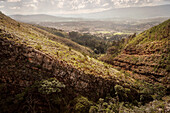 view from surrounding Andean Mountain range at colonial town Villa de Leyva, Departamento Boyacá, Colombia, South America
