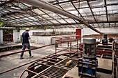 Maschinen zur Kaffeeherstellung, Hacienda Venecia bei Manizales, UNESCO Welterbe Kaffee Dreieck (Zona Cafatera), Departmento Caldas, Kolumbien, Südamerika