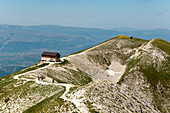 The mountain hut Rifugio Duca degli Abruzzi
