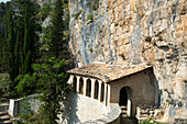 The hermitage Sant'Onofrio high above the Peligna Valley