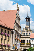 Town hall with Maintor, Marktbreit, Franconia, Bavaria, Germany