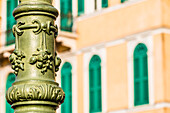 Decoration, street lamp, Piazza Bra, Verona, Veneto, Italy