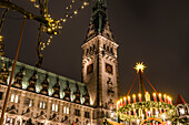 Christmas Market, City Hall, Hamburg, Germany