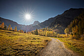 Falzthurn valley in autumn ,  Eastern Karwendel Range, Tyrol, Austria