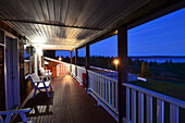 Motel at Petitcodiac River near Moncton, New Brunswick, Canada