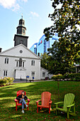 At City Hall and St. Pauls Church in Downtown, Halifax, Nova Scotia, Canada
