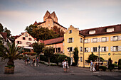 Meersburg Castle, historic centre of Meersburg, Lake Constance, Baden-Wuerttemberg, Germany