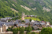 View to the village of Salardu in the upper Val d'Aran