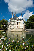 Château Azay-le-Rideau, Renaissance-Schloss an der Loire, UNESCO-Weltkulturerbe, Département Indre-et-Loire, Frankreich