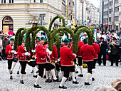 Traditional bavarian dance, Schäfflertanz, Munich, Upper Bavaria, Germany, Europe