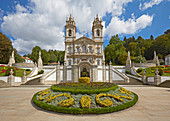 Bom Jesus do Monte church East of Braga, District Braga, Portugal, Europe