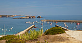 Boats at Sagres port, District Faro, Algarve, Portugal, Europe