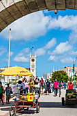 Chamberlain Bridge, Clock Tower, Parliament Building, Bridgetown, Barbados, Caribbean, Lesser Antilles