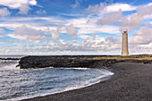 Malarrif lighthouse in Snaefellsjökull national park: Hellnar, Iceland, Europe
