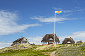Häuser auf den Dünen, Hörnum, Insel Sylt, Nordfriesland, Friesland, Schleswig-Holstein, Norddeutschland, Deutschland, Europa