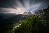Sassolungo group. Europe, Italy, Trentino Alto Adige,Fassa Valley,Sella pass.