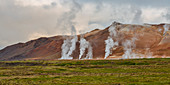 Geothermisches Gebiet Krafla, Hverir, Nordurland-Eystra, Nordisland, Island