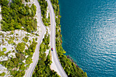 Strada della Forra, west side of Garda Lake. Tremosine, Brescia district, Garda lake, Lombardia, Italy