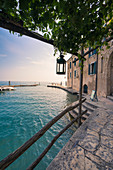 Punta San Vigilio harbour, Garda, Garda Lake, Verona district, Veneto, Italy