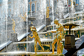 Peterhof Palace fountains, Saint Petersburg, Russia