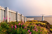 Cape Spear Lighthouse, built in 1836, occupies the most eastern point in North America, Newfoundland, Canada