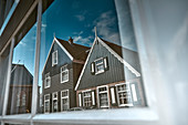 Typical houses in Kerkbuurt, Marche, North Holland, Netherlands