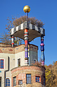 Hundertwasserhaus at the Quellenpark in Bad Soden in the Taunus, Main-Taunus-Kreis, Hesse