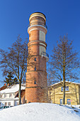 Alter Leuchtturm in Travemünde, Ostseeküste, Schleswig-Holstein, Norddeutschland