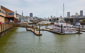 View from Pier 39 on San Francisco, California, USA