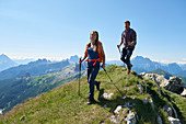 Hiking in the Dolomites, South Tyrol mountains, summer, hiking, climbing