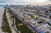 Stadtbild von South Beach in Miami, USA