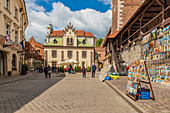 Bunte Galerie im Freien in der mittelalterlichen Atlstadt, UNESCO-Welterbestätte, Krakau, Polen, Europa