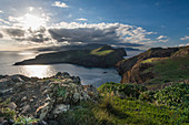 View towards Madeira from the Ponta de Sao Lourenco peninsula, Madeira, Portugal