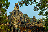 Türme des berühmten Bayon, Angkor, UNESCO-Welterbestätte, Siem Reap, Kambodscha, Indochina, Südostasien, Asien