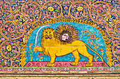 Tile decorations, Golestan Palace, UNESCO World Heritage Site, Tehran, Iran, Middle East