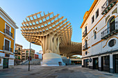 Metropol Parasol, a wooden structure popularly known as Setas de Sevilla, Plaza de la Encarnacion, Seville, Andalusia, Spain, Europe