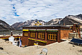 Exterior of Rangdum Monastery, 200 year old Gelugpa monastery, Ladakh Region, Jammu and Kashmir, India