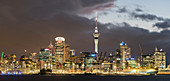 Auckland Skyline von Devonport, Nordinsel, Neuseeland, Ozeanien