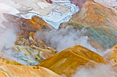 Rhyolith-Berge und geothermische Entlüftungsöffnungen, Kerlingarfjoll, Island