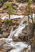 Quellabfluss, Cascade Creek, Yosemite Nationalpark, Kalifornien