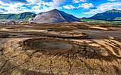 Druckkuppel-Felsformationen, Berg Yasur, Tanna Island, Vanuatu